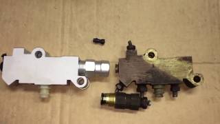 Drum to disc conversion prop valve Part 12 of Ford 9quot install [upl. by Anemij]