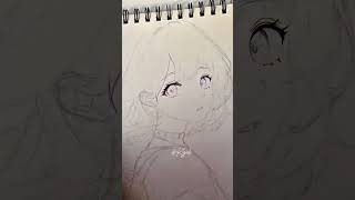 Part I line art drawingprocess speeddrawing artist artstyle sketch ArtProcess anime [upl. by Juline147]