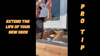 Protect Your Deck Joists From Rotting shorts [upl. by Laehcym]