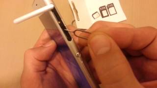 All SonyXperia Zs How to Insert Sim Card [upl. by Ynnos]