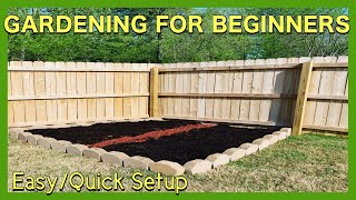 How To Start A Garden  Gardening For Beginners  Easy Quick Setup [upl. by Doug]