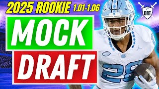 Dynasty Rookie Mock Draft 1 QB  101106 STACKED CLASS  2025 Dynasty Fantasy Football [upl. by Mutz831]