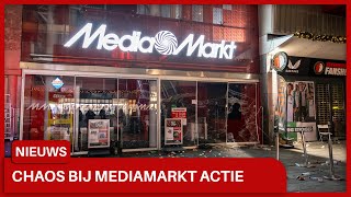 Ongeregeldheden bij kortingsactie Media Markt in Rotterdam [upl. by Rego]