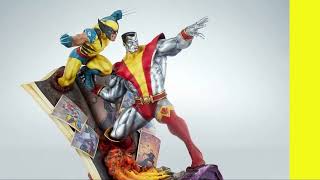 PREORDER  SIDESHOW  Marvel Statue Fastball Special Colossus and Wolverine Statue 46 cm [upl. by Atnahsa]