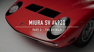 1971 Lamborghini Miura SV Chassis 4920  Part 2 [upl. by Alliuqet]