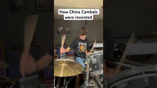 How China cymbals were invented drums drummer drumcover guitar guitarcover bass music [upl. by Irrem987]