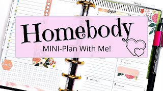 Homebody Mini Happy Planner  Plan with Me  Dashboard Layout [upl. by Enialem636]