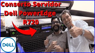 Conserto Servidor Dell PowerEdge R720 erro de iDRAC bateria do cache da controladora e controladora [upl. by Lusar432]