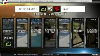 OpTic Gaming vs FaZe  GOLD Medal Match MLG XGames Austin 2015 [upl. by Alaik193]