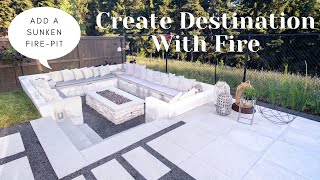 How to Create Destination With Fire ADD A SUNKEN FIREPIT [upl. by Anelav]