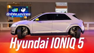 Cận cảnh xe điện Hyundai đi ngang xoay vòng tròn đi chéo và cách hoạt động tại CES 2024 [upl. by Ecnerolf]