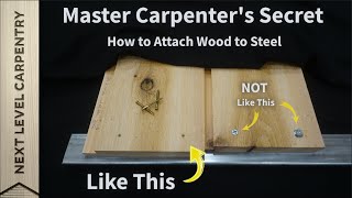 How to Attach Wood to Steel [upl. by Yllim]