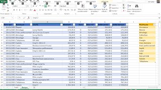 Suivi compte bancaire avec Excel avec rapprochement [upl. by Mcgaw993]