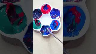 Redbluegreen colormixing satisfying asmr shortvideo [upl. by Eedyah]