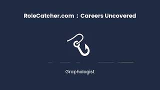 Graphologist  Careers Uncovered [upl. by Odlanor]