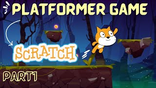 How to make a platformer game in Scratch  Beginners tutorial [upl. by Camilo]