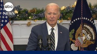 Biden calls on Congress to urgently approve Ukraine aid [upl. by Yadseut974]