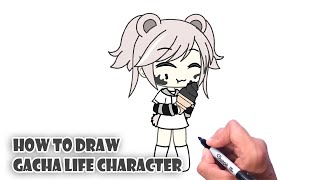 How to Draw Gacha Life Character Ice Cream [upl. by Htebilil]