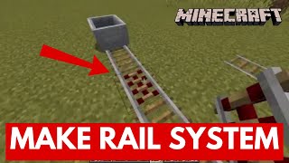 How to Make Rail System in Minecraft 2024 [upl. by Madox]