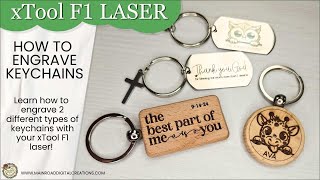 How to Engrave Wood amp Stainless Steel Keychains with xTool F1 Laser [upl. by Petie]