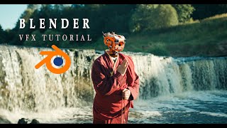 The Creator Movie like VFX Scene in Blender  KeenTools GeoTracker for Blender [upl. by Phelps]