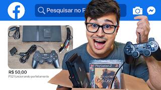 Comprei o PS2 mais BARATO do MARKETPLACE do FACEBOOK [upl. by Ramirol688]