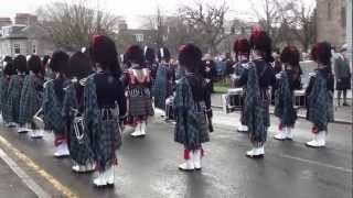 Ballater amp District Pipe Band Remembrance Sunday 2011 [upl. by Alomeda]