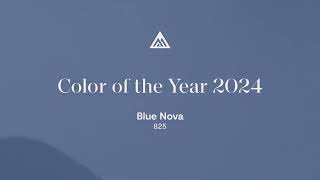 Color of the Year and Color Trends 2024  Blue Nova 825  Benjamin Moore [upl. by Anesusa]