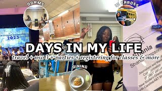 DAYS IN MY LIFE  NSO 3  ncat  parties  barbee hall  registering for class  grwm [upl. by Draw]