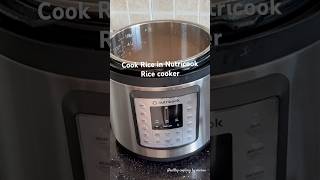 How to cook Rice in Nutricook Rice Cooker shortvideo ricecookerrecipe [upl. by Horan]