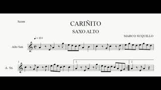 CARIÑITO  PARTITURA PARA SAXO ALTO LEER LA DESCRIPCIÓN [upl. by Suixela188]