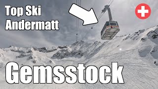 Andermatt Gemsstock Amazing Swiss Ski Resort [upl. by Limak907]