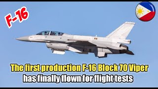 The first production F16 Block 70 Viper has finally flown for flight tests [upl. by Tiraj]