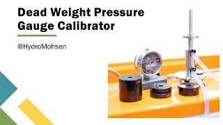 Pressure Gauge Calibration using a Dead Weight Calibrator  Armfield F111 [upl. by Esilrac900]