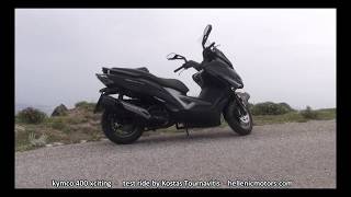 NEW KYMCO 400 xciting  test ride by Kostas Tournavitis  hellenicmotorscom [upl. by Araldo]