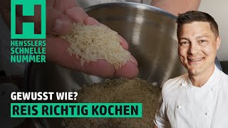 Schnelles Wie koche ich Reis richtig Rezept von Steffen Henssler [upl. by Shelburne]