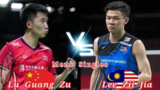 Badminton Lee Zii Jia MALAYSIA vs CHINA Lu Guang Zu Mens Singles [upl. by Eniluqaj]