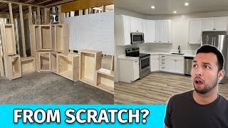 How to Build Kitchen Cabinets  START TO FINISH [upl. by Kast]