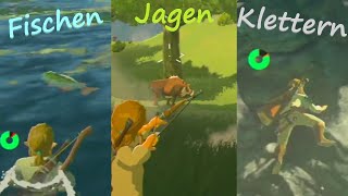 Fischen Jagen und Klettern  Zelda Botw 4 [upl. by Llerrat594]