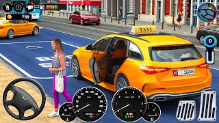 Car Taxi Prado Cab Simulator 3D  Car Driving in Open World Miami City  Android GamePlay 1 [upl. by Penn]