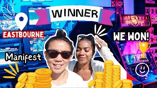 💰 We MANIFESTED and we WON  Eastbourne Beach Vlog  Manifest  ARCADE [upl. by Brockie]