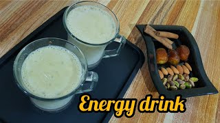 Hot energy drink dates and nuts milk winters special  سردیوں میں بنایں یے گرم دودھ [upl. by Morgun]