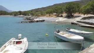 Tholos Beach Θόλος  Crete  Greece [upl. by Anatniuq170]