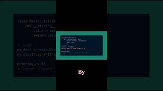 Python Trick Customizing Dictionary Behavior with the missing Method [upl. by Esereht727]