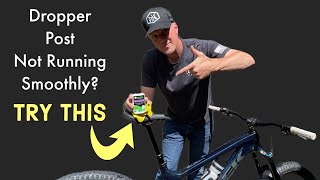 MTB Dropper Post Maintenance Hack [upl. by Wachter]