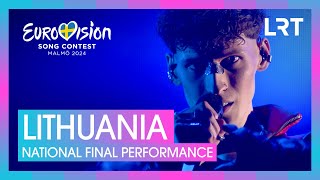 Silvester Belt  Luktelk  Lithuania 🇱🇹  National Final Performance  Eurovision 2024 [upl. by Ymaj656]