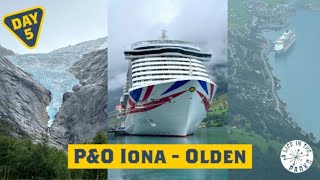 PampO Iona Norwegian Fjords Cruise  Day 5  Olden  Briksdal Glacier  Loen Skylift  Hints amp Tips [upl. by Gurias3]