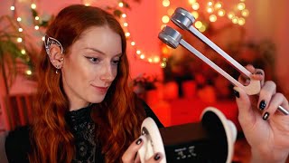 Intense ASMR 🌟 Tuning Fork Tingly Ear Taps amp Whispers [upl. by Kiona]