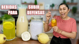 BEBIDAS PARA SUBIR DEFENSAS Y ALIVIAR LA TOS Pulmones Fuertes Alimentos con más Vitamina C [upl. by Ardnajela412]