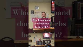 Which command does Proverbs begin with [upl. by Lokkin]